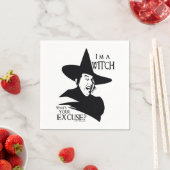 Der Assistent von OZ™ | Ich bin eine Hexe Serviette (Beispiel)