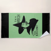 Der Assistent von OZ™ | Ich bin eine Hexe Strandtuch (Vorderseite)