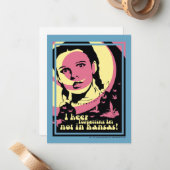 Der Assistent von OZ™ | Ich bin nicht in Kansas Mitteilungskarte (Vorderseite/Rückseite Beispiel)