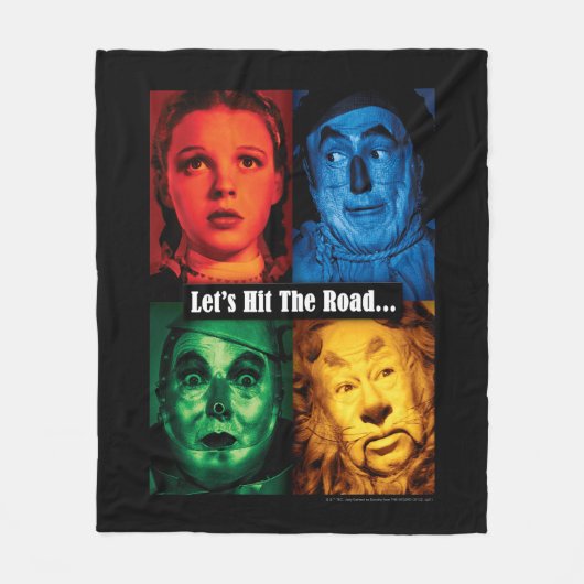 Der Assistent von OZ™ | Lasst uns die Straße überw Fleecedecke (Vorderseite)