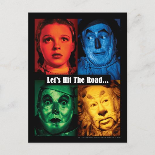 Der Assistent von OZ™ | Lasst uns die Straße überw Postkarte (Vorderseite)