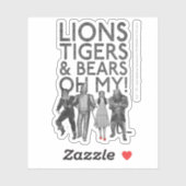 Der Assistent von OZ™ | Löwen Tigers & Bars Oh My! Aufkleber (Blatt)