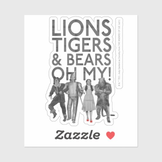 Der Assistent von OZ™ | Löwen Tigers & Bars Oh My! Aufkleber (Blatt)