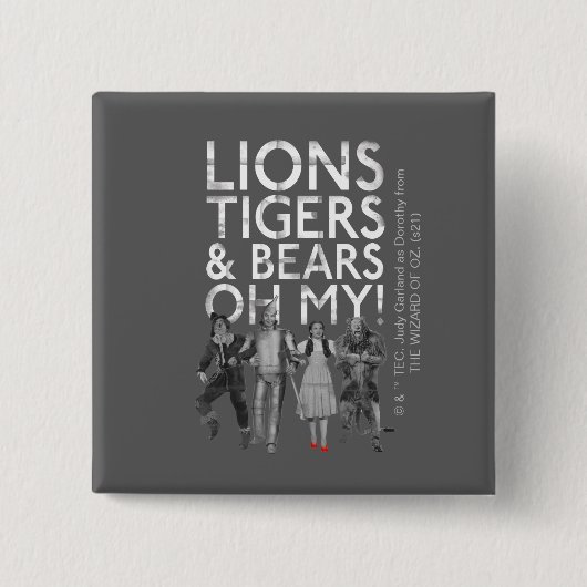 Der Assistent von OZ™ | Löwen Tigers & Bars Oh My! Button (Vorderseite)