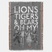 Der Assistent von OZ™ | Löwen Tigers & Bars Oh My! Decke (Vorderseite Vertikal)