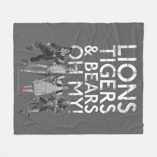 Der Assistent von OZ™ | Löwen Tigers & Bars Oh My! Fleecedecke (Vorderseite (Horizontal))