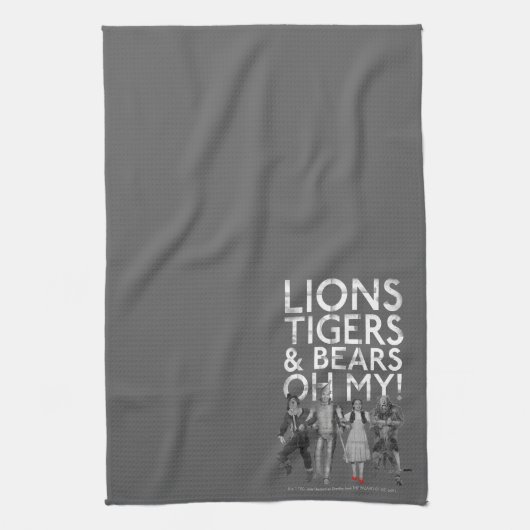 Der Assistent von OZ™ | Löwen Tigers & Bars Oh My! Geschirrtuch (Vertikal)