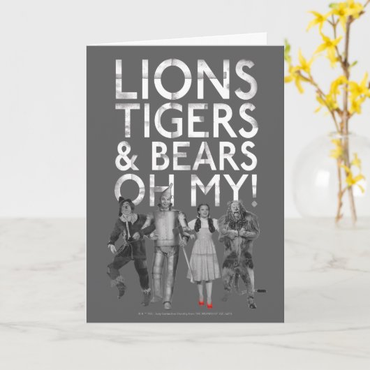 Der Assistent von OZ™ | Löwen Tigers & Bars Oh My! Karte (Gelbe Blume)