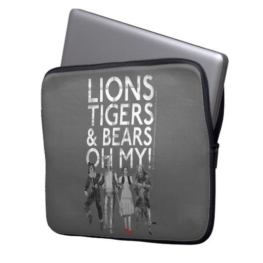 Der Assistent von OZ™ | Löwen Tigers & Bars Oh My! Laptopschutzhülle (Vorderseite Links)