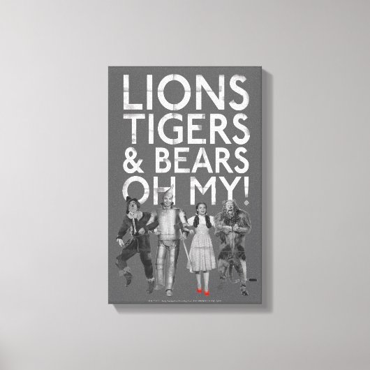 Der Assistent von OZ™ | Löwen Tigers & Bars Oh My! Leinwanddruck (Vorderseite)