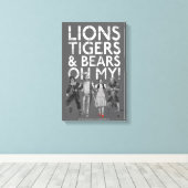 Der Assistent von OZ™ | Löwen Tigers & Bars Oh My! Leinwanddruck (Insitu (Holzboden))