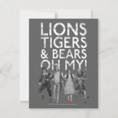 Der Assistent von OZ™ | Löwen Tigers & Bars Oh My! Mitteilungskarte (Vorderseite)