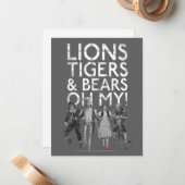 Der Assistent von OZ™ | Löwen Tigers & Bars Oh My! Mitteilungskarte (Vorderseite/Rückseite Beispiel)