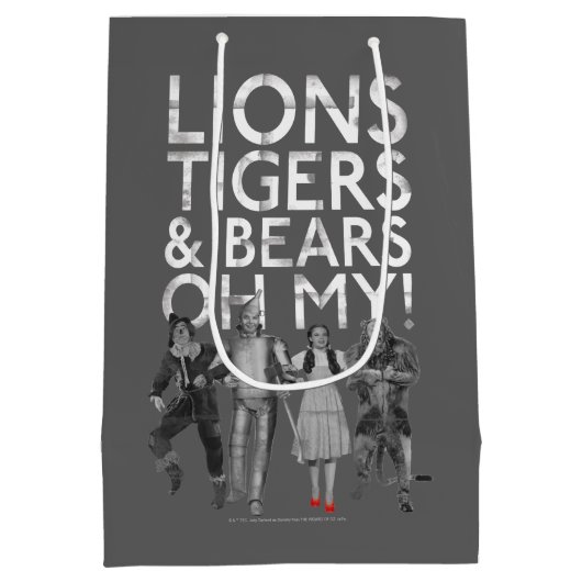 Der Assistent von OZ™ | Löwen Tigers & Bars Oh My! Mittlere Geschenktüte (Rückseite)