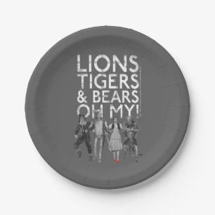 Der Assistent von OZ™   Löwen Tigers & Bars Oh My! Pappteller