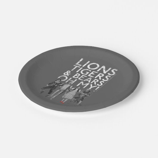 Der Assistent von OZ™ | Löwen Tigers & Bars Oh My! Pappteller (Schrägansicht)