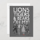 Der Assistent von OZ™ | Löwen Tigers & Bars Oh My! Postkarte (Vorne/Hinten)