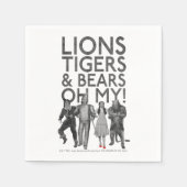 Der Assistent von OZ™ | Löwen Tigers & Bars Oh My! Serviette (Vorderseite)