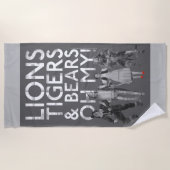 Der Assistent von OZ™ | Löwen Tigers & Bars Oh My! Strandtuch (Vorderseite)