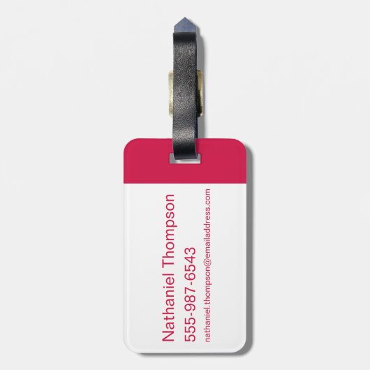 Der Assistent von OZ™ | Ruby Slippers™ Muster Gepäckanhänger (Rückseite vertikal)