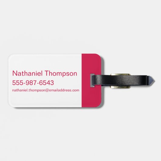 Der Assistent von OZ™ | Ruby Slippers™ Muster Gepäckanhänger (Rückseite horizontal)