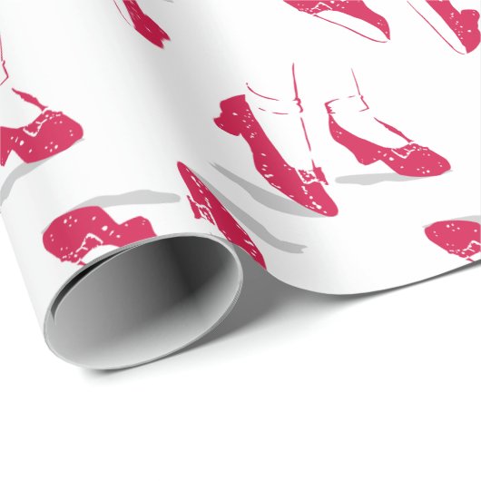 Der Assistent von OZ™ | Ruby Slippers™ Muster Geschenkpapier (Rolleneckpunkt)