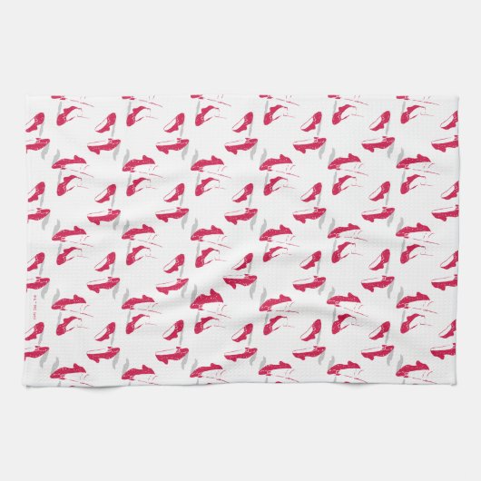 Der Assistent von OZ™ | Ruby Slippers™ Muster Geschirrtuch (Horizontal)