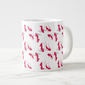 Der Assistent von OZ™ | Ruby Slippers™ Muster Jumbo-Tasse (Vorderseite Rechts)