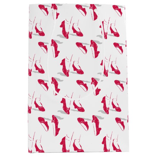 Der Assistent von OZ™ | Ruby Slippers™ Muster Mittlere Geschenktüte (Vorderseite)