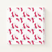 Der Assistent von OZ™ | Ruby Slippers™ Muster Notizblock (Rückseite)