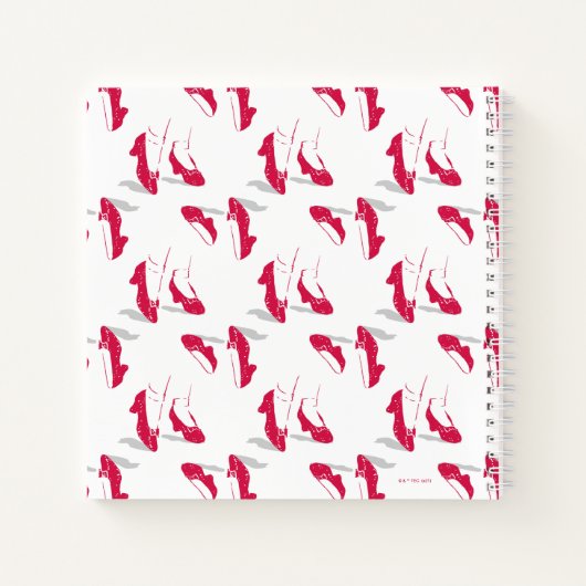Der Assistent von OZ™ | Ruby Slippers™ Muster Notizblock (Rückseite)
