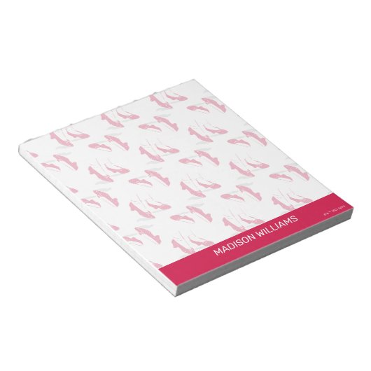 Der Assistent von OZ™ | Ruby Slippers™ Muster Notizblock (angewinkelt)