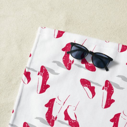 Der Assistent von OZ™ | Ruby Slippers™ Muster Strandtuch (Beispiel)