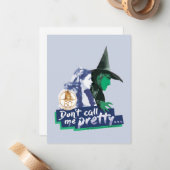 Der Assistent von OZ™ | Ruf mich nicht Hübsch an Mitteilungskarte (Vorderseite/Rückseite Beispiel)