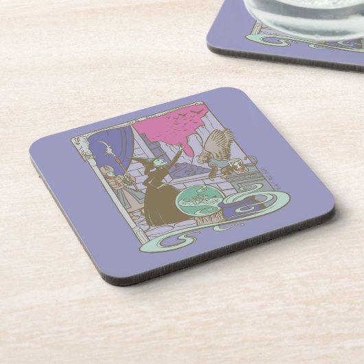 Der Assistent von OZ™ | Storybook Wicked Witz™ Getränkeuntersetzer (Linke Seite)