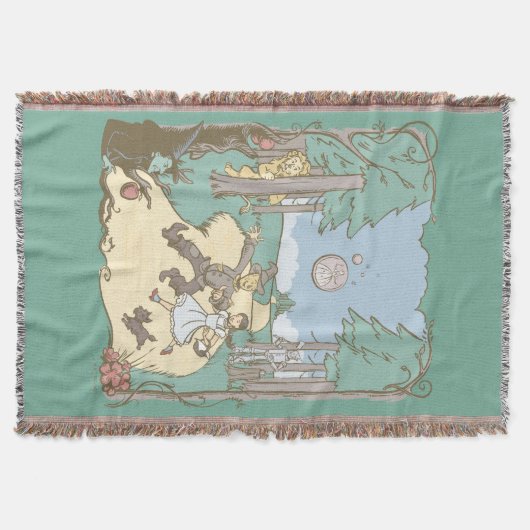 Der Assistent von OZ™ | Storybook Yellow Bridge Ro Decke (Vorderseite)