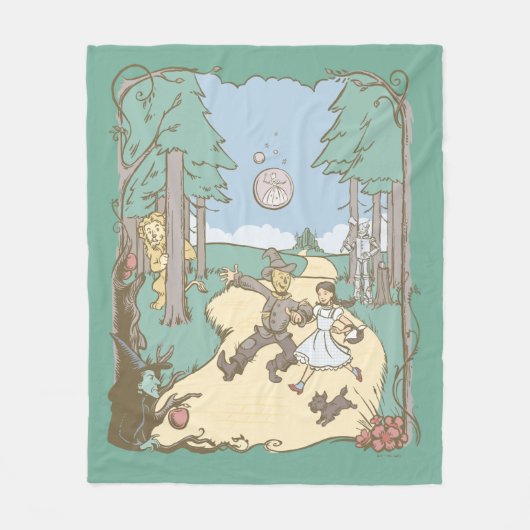 Der Assistent von OZ™ | Storybook Yellow Bridge Ro Fleecedecke (Vorderseite)