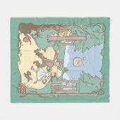 Der Assistent von OZ™ | Storybook Yellow Bridge Ro Fleecedecke (Vorderseite (Horizontal))