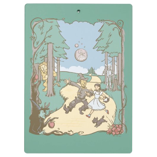 Der Assistent von OZ™ | Storybook Yellow Bridge Ro Klemmbrett (Rückseite)