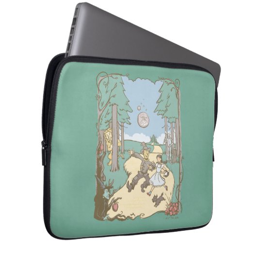 Der Assistent von OZ™ | Storybook Yellow Bridge Ro Laptopschutzhülle (Vorne Rechts)