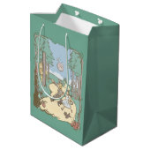Der Assistent von OZ™ | Storybook Yellow Bridge Ro Mittlere Geschenktüte (Rückseite Schrägansicht)