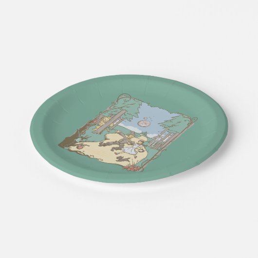 Der Assistent von OZ™ | Storybook Yellow Bridge Ro Pappteller (Schrägansicht)