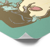 Der Assistent von OZ™ | Storybook Yellow Bridge Ro Poster (Ecke)