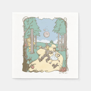 Der Assistent von OZ™   Storybook Yellow Bridge Ro Serviette