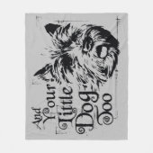 Der Assistent von OZ™ | Und auch dein kleiner Hund Fleecedecke (Vorderseite)
