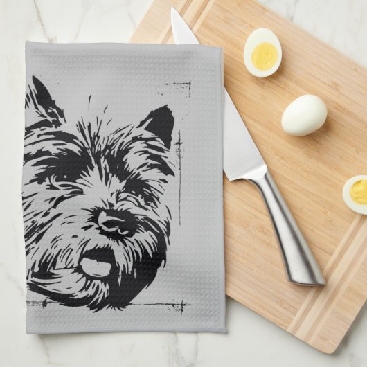 Der Assistent von OZ™ | Und auch dein kleiner Hund Geschirrtuch (Viertel Falte)