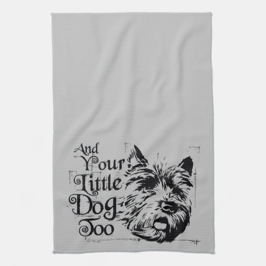 Der Assistent von OZ™ | Und auch dein kleiner Hund Geschirrtuch (Vertikal)