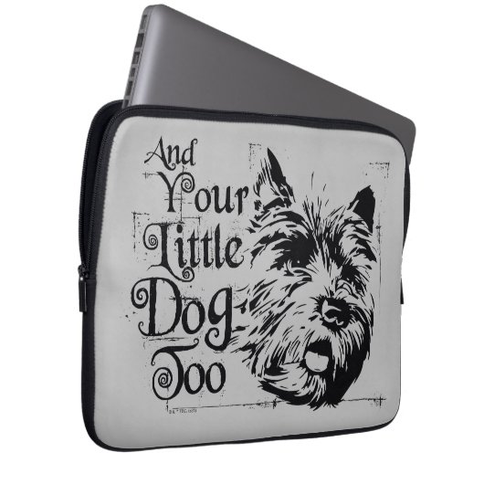 Der Assistent von OZ™ | Und auch dein kleiner Hund Laptopschutzhülle (Vorne Rechts)