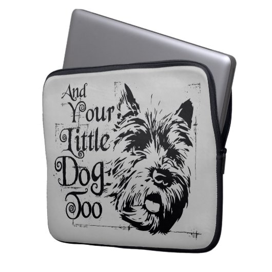 Der Assistent von OZ™ | Und auch dein kleiner Hund Laptopschutzhülle (Vorderseite Links)