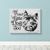 Der Assistent von OZ™ | Und auch dein kleiner Hund Leinwanddruck (Insitu (Holzboden))